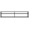 vidaXL TV Cabinet Black 200x40x40.5 cm Tempered Glass
