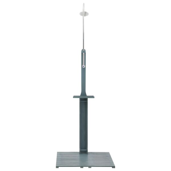vidaXL Garden Shower Anthracite Wood