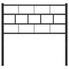 vidaXL Metal Replace Headboard Black 75 cm