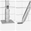 vidaXL Fence with Posts Silver 0.8 x 25 m Steel