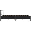 vidaXL Bed Frame without Mattress Black 135x190 cm Double