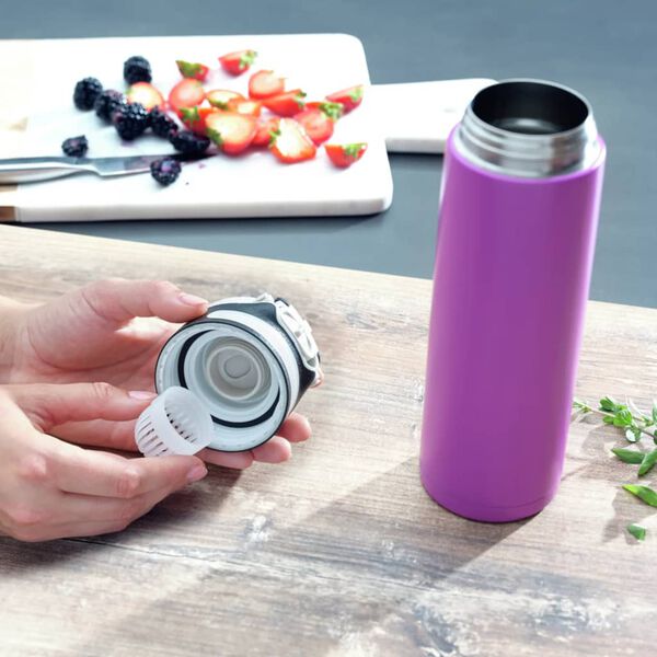 Leifheit Thermos Bottle Flip 600 ml Purple