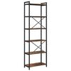 vidaXL Bookshelf Smoked Oak 60 x 30 x 190 cm Engineered Wood