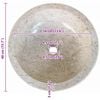 vidaXL Basin Marble 40 cm Cream