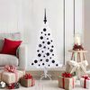vidaXL Artificial Christmas Tree with Stand White 120 cm PVC and Steel