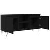 vidaXL TV Cabinet Black Oak 104 x 35 x 50 cm Engineered Wood
