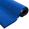 vidaXL Doormat Other Blue and Black 120 x 250 cm Polyamide and PVC