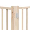 vidaXL Dog Gate with Door Foldable 6 Panels 480 cm Poplar Wood