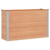 vidaXL Garden Raised Bed Brown 150 x 50 x 91 cm WPC and Aluminium
