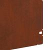 vidaXL Lawn Edgings 10 pcs Rusty 103 x 0.05 x 22 cm Weathering Steel