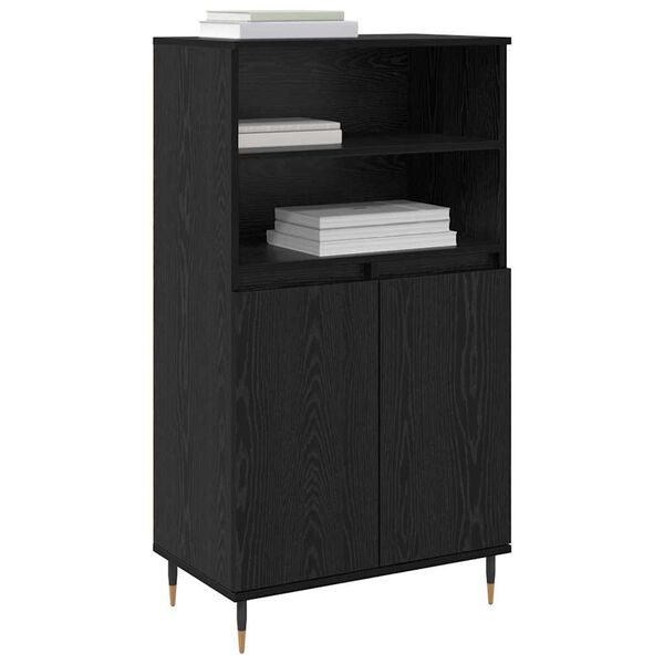 vidaXL Highboard Black 60 x 36 x 110 cm Engineered wood