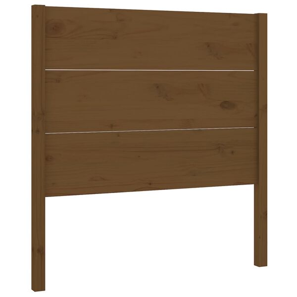 vidaXL Headboard Honey Brown 106x4x100 cm Solid Wood Pine