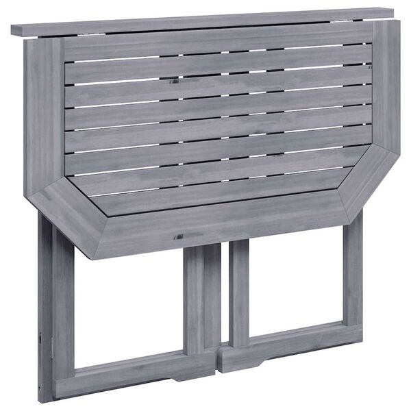 vidaXL Folding Balcony Table 90x50x74 cm Solid Acacia Wood