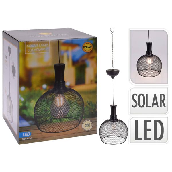 ProGarden LED Outdoor Solar Pendant Lamp Metal 18.5 cm