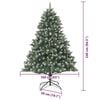 vidaXL Artificial Christmas Tree with 300 LEDs with Stand Green 240 cm