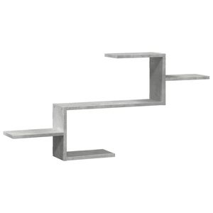 vidaXL Wall Shelf Concrete Grey 104x15x49 cm Engineered Wood