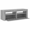 vidaXL TV Cabinet with LED Lights Grey Sonoma 120x35x40 cm