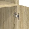 vidaXL Storage Cabinet Sonoma Oak 80x42.5x225 cm Engineered Wood