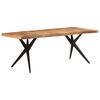 vidaXL Dining Table 200x90x76 cm Solid Acacia Wood