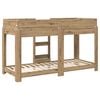 vidaXL Bunk Bed for Kids Artisan Oak 80 x 190 cm Engineered Wood