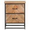 vidaXL Bedside Cabinet 40x30x50 cm Solid Acacia Wood