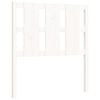 vidaXL Bed Frame without Mattress White Small Single Solid Wood Pine
