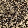 vidaXL Handmade Rug Jute Black and Brown 210 cm
