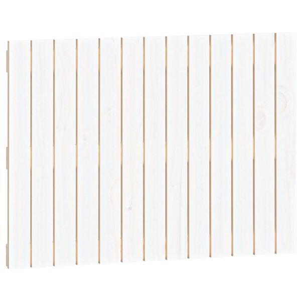vidaXL Wall Headboard White 82.5x3x60 cm Solid Wood Pine