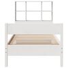 vidaXL Bookcase Bed without Mattress White 90x200cm Solid Wood Pine
