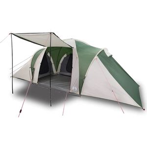 vidaXL Family Tent Dome 6-Person Green Waterproof