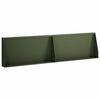 vidaXL Retaining Wall 2 pcs 80 x 12 x 50 cm Steel Olive Green