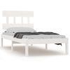 vidaXL Bed Frame without Mattress White 90x190 cm Single Solid Wood