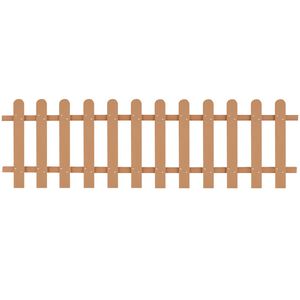 vidaXL Picket Fence WPC 200x60 cm