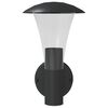 vidaXL Outdoor Wall Light Black Stainless Steel