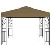 vidaXL Gazebo 3x3 m Taupe 180 g/m²