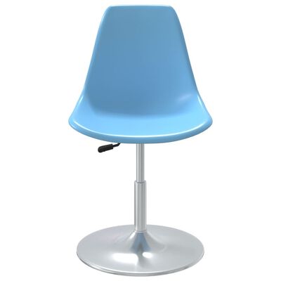 vidaXL Swivel Dining Chairs 4 pcs Blue PP