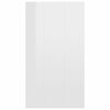 vidaXL Book Cabinet/Sideboard High Gloss White 66x30x98 cm Engineered Wood