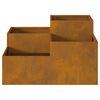 vidaXL Garden Planter Rusty 80 x 80 x 48 cm Weathering steel
