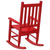 vidaXL Rocking Chair for Children Red Solid Wood Poplar