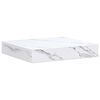 vidaXL Wall Shelf 4 pcs White Marble 23 x 23.5 x 4 cm Engineered Wood
