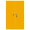vidaXL Storage Cabinet 2 pcs Mustard Yellow 90 x 40 x 140 cm Steel
