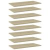 vidaXL Bookshelf Boards 8 pcs Sonoma Oak 60x30x1.5 cm Engineered Wood