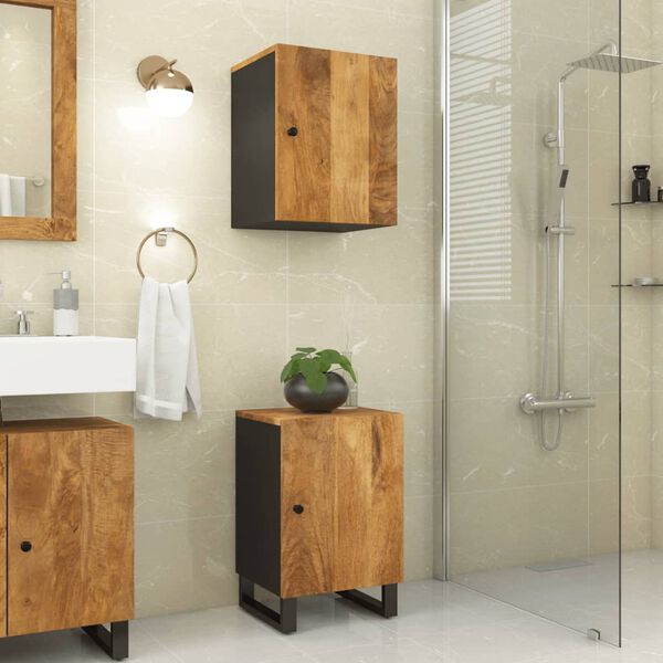 vidaXL Bathroom Cabinet 38x33x58 cm Solid Wood Mango