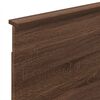 vidaXL Bed Frame with Headboard Brown Oak 90 x 200 cm Engineered wood