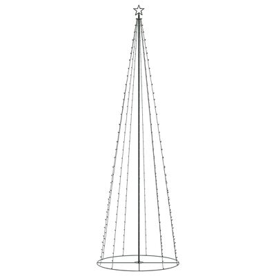 vidaXL Christmas Cone Tree 330 Warm White LEDs Decoration 100x300 cm