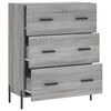 vidaXL Sideboard Grey Sonoma 69.5x34x90 cm Engineered Wood