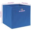 vidaXL Storage Boxes 4 pcs Blue 32x32x32 cm Fabric