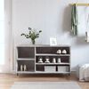 vidaXL Shoe Cabinet Concrete Grey 102x36x60 cm Engineered Wood