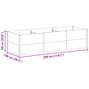 vidaXL Garden Raised Bed 290 x 100 x 68 cm Galvanised Steel