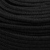 vidaXL Work Rope Black 8 mm 25 m Polyester